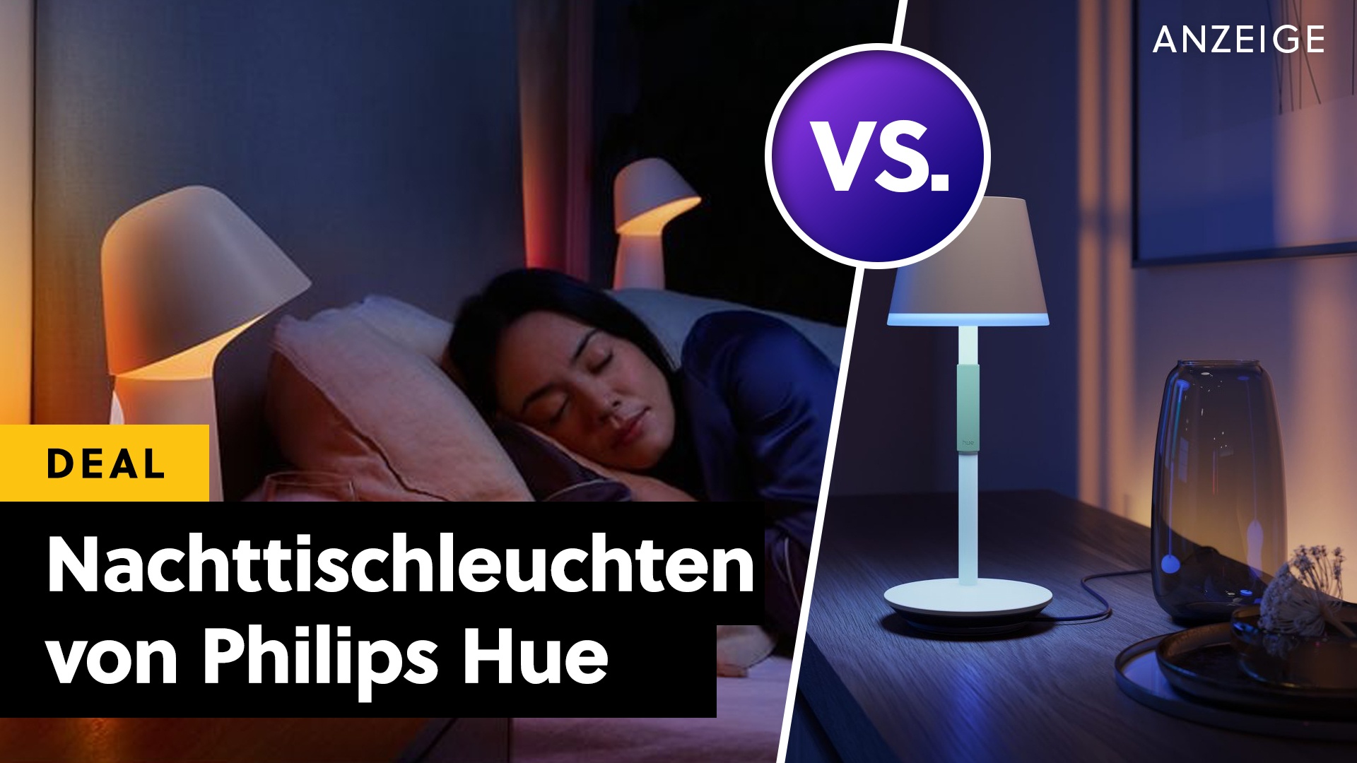 Deals: Smart & wunderschön - Die schönsten Nachttischlampen von Philips Hue im Vergleich [Anzeige]