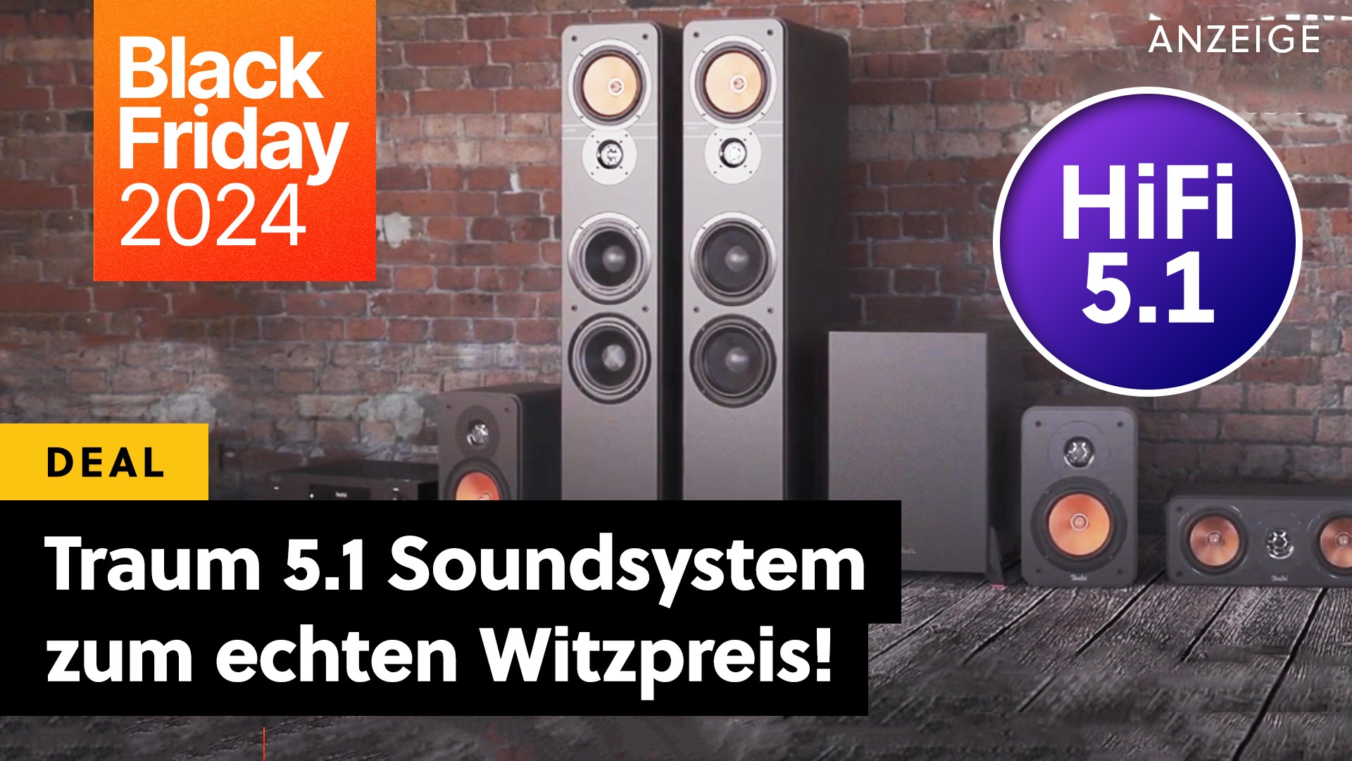 HiFi 5.1 Soundsystem zu diesem Preis?! Eine der beliebtesten Surround-Anlagen Deutschlands ist endlich mal wieder günstig!