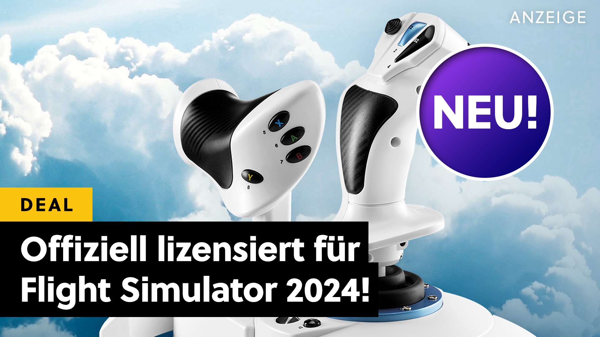 SO muss der Microsoft Flight Simulator 2024 gespielt werden: Sichert euch den offiziell lizensierten Flightstick jetzt bei MediaMarkt!