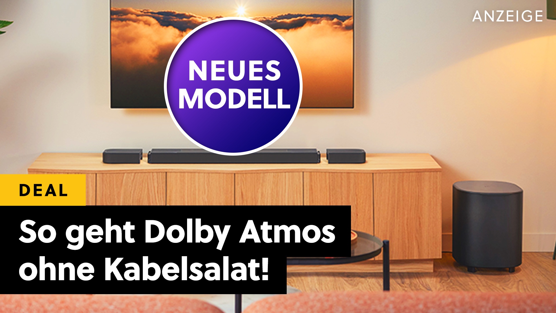 Deals: DIE Surround-Soundbar - Was andere mit Software faken sind hier echte Lautsprecher! [Anzeige]