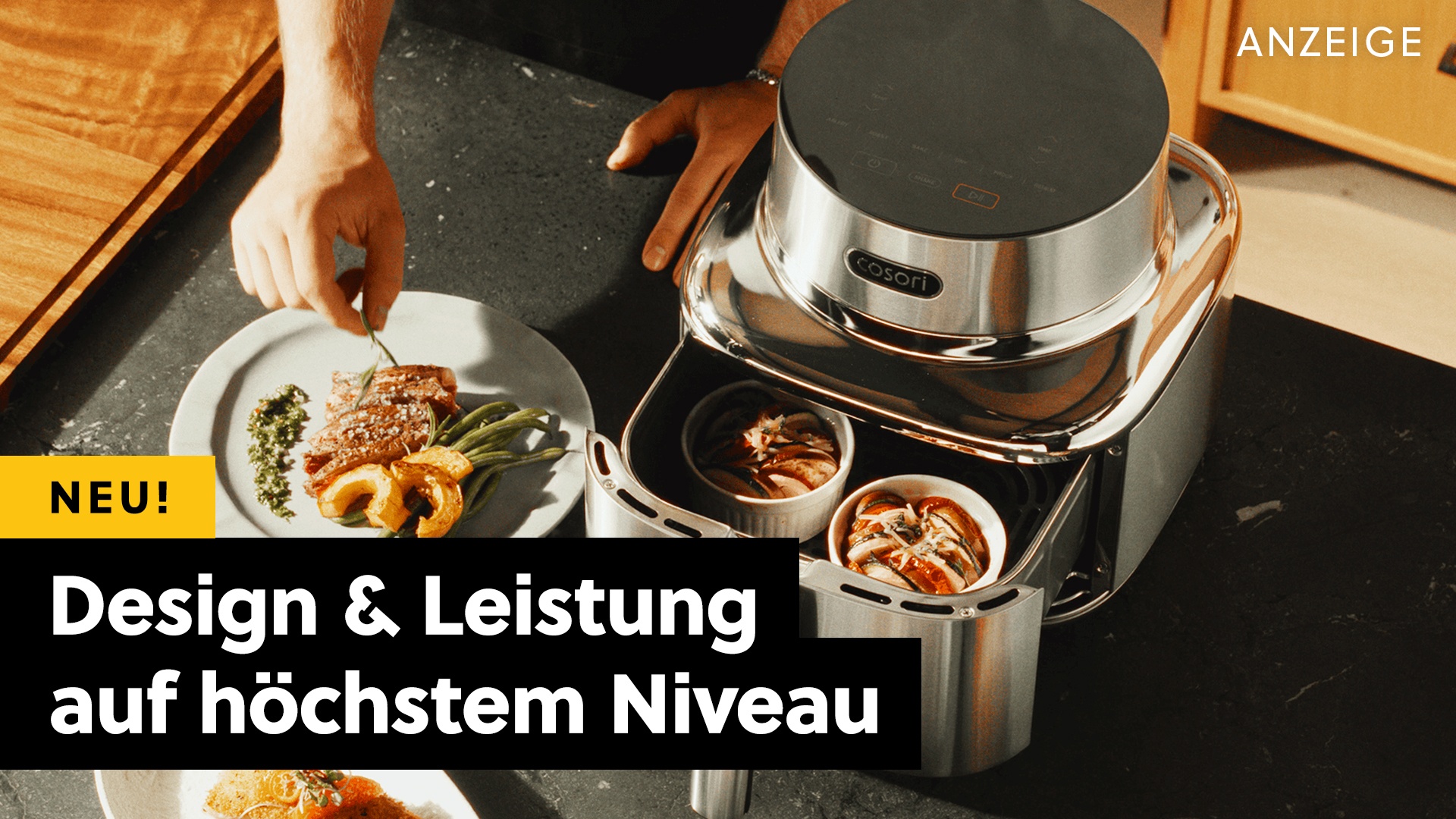 Deals: Edelstahl - Endlich ein Airfryer, der kein Plastik-Bomber ist! [Anzeige]