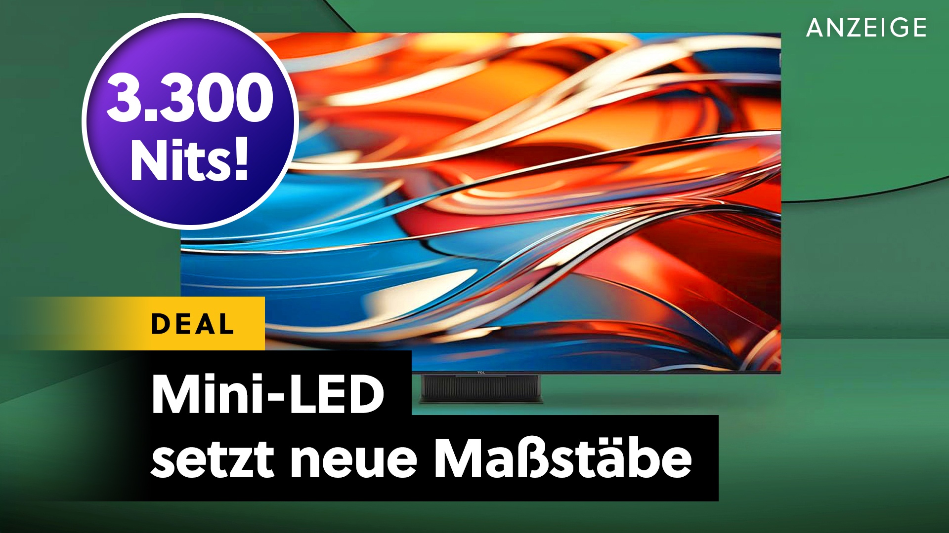 Deals: Mini-LED Flaggschiff - Zu diesem Preis schlägt ein neuer TV Samsung, LG UND Sony! [Anzeige]