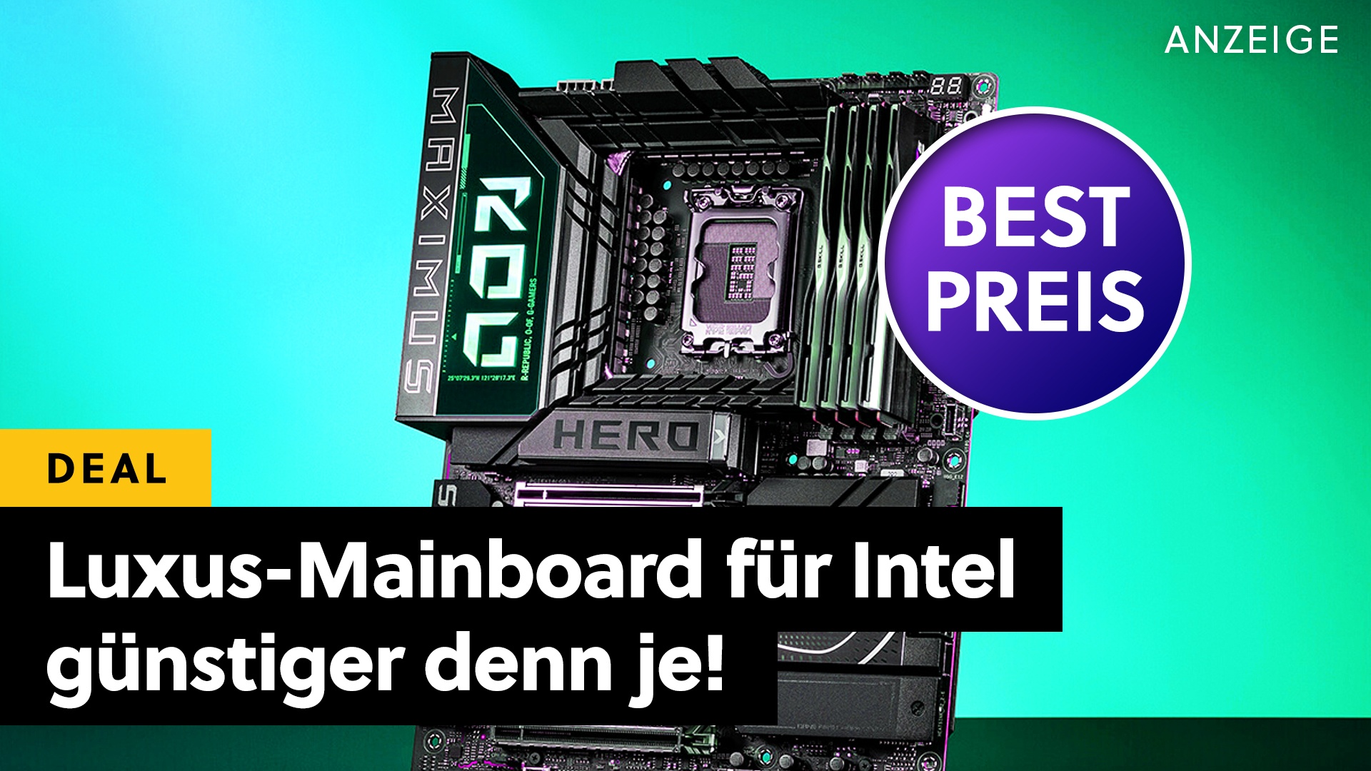 Ein Mainboard, um sie alle zu knechten: ASUS haut ein Endgame-Mainboard für Intel Z890 gerade zum Bestpreis raus!