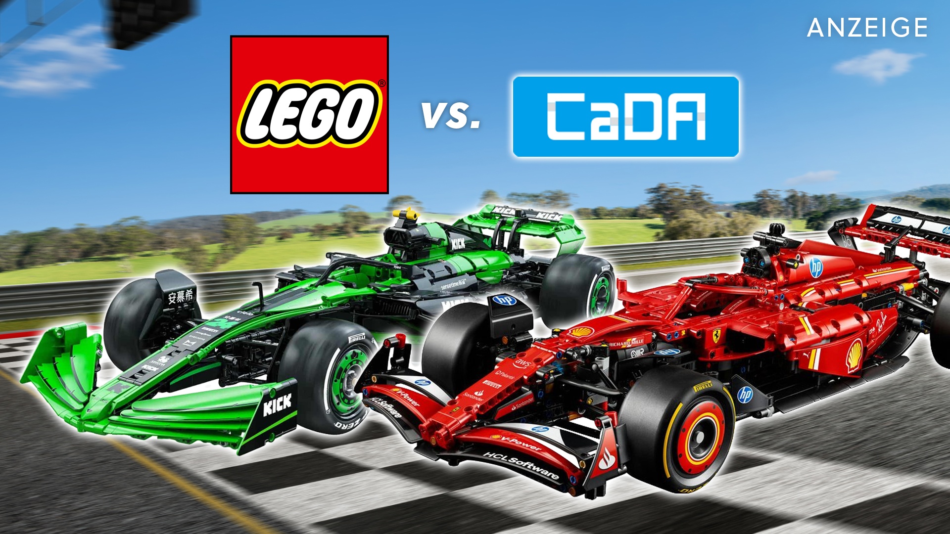 Deals: CaDA vs. LEGO - Zwei lizenzierte F1-Rennwägen liefern sich das erbitterte Duell! [Anzeige]