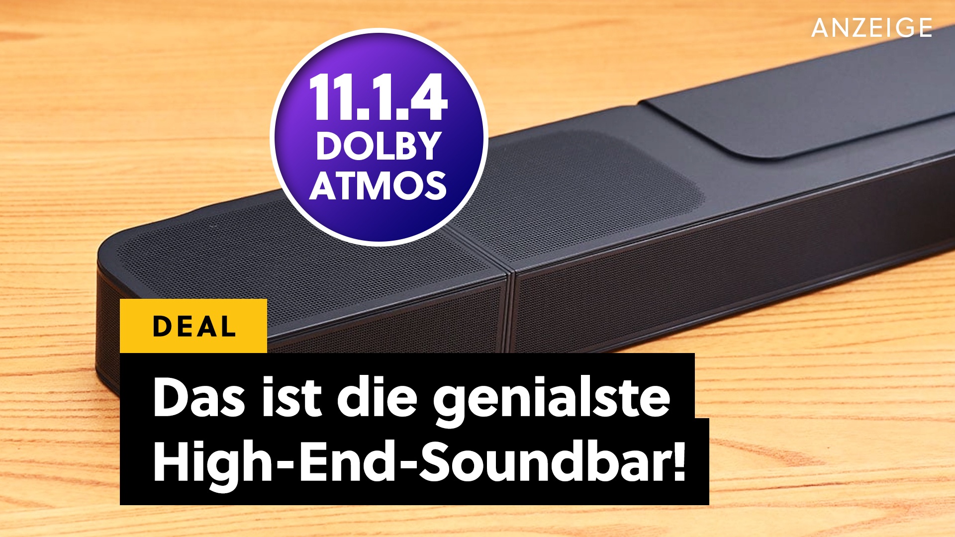 Deals: Surround-Soundbar - Keine andere kann, was diese geniale High-End-Soundbar kann! [Anzeige]