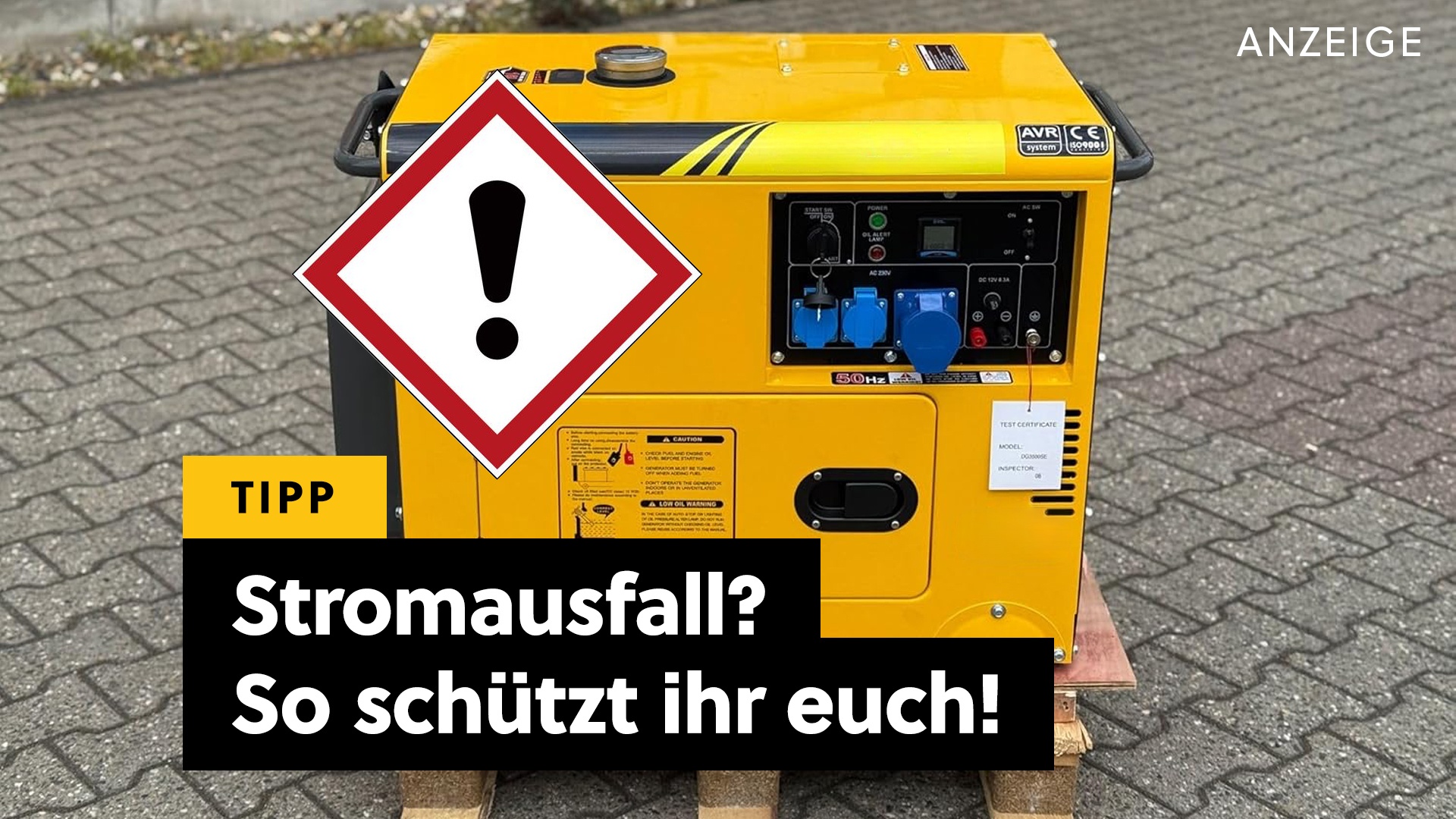 Deals: Stromausfall? - Viele greifen in Panik zu den falschen Notstromaggregaten [Anzeige]