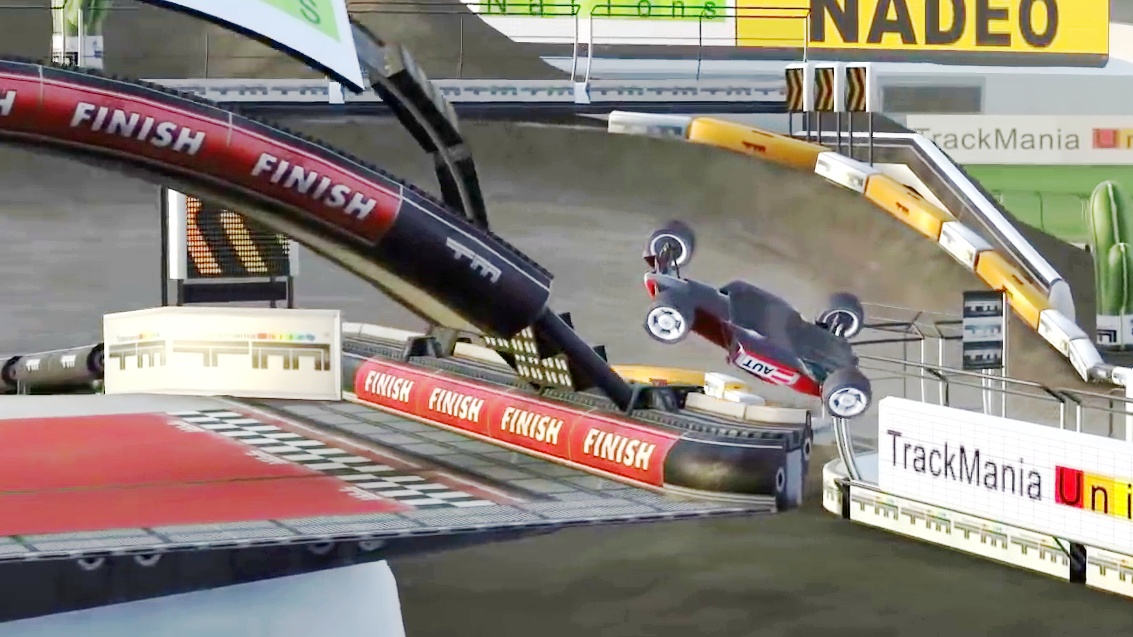 News: Trackmania - Spieler fliegt Rückwärts ins Ziel und zerstört so ein Mysterium [Best of GameStar]