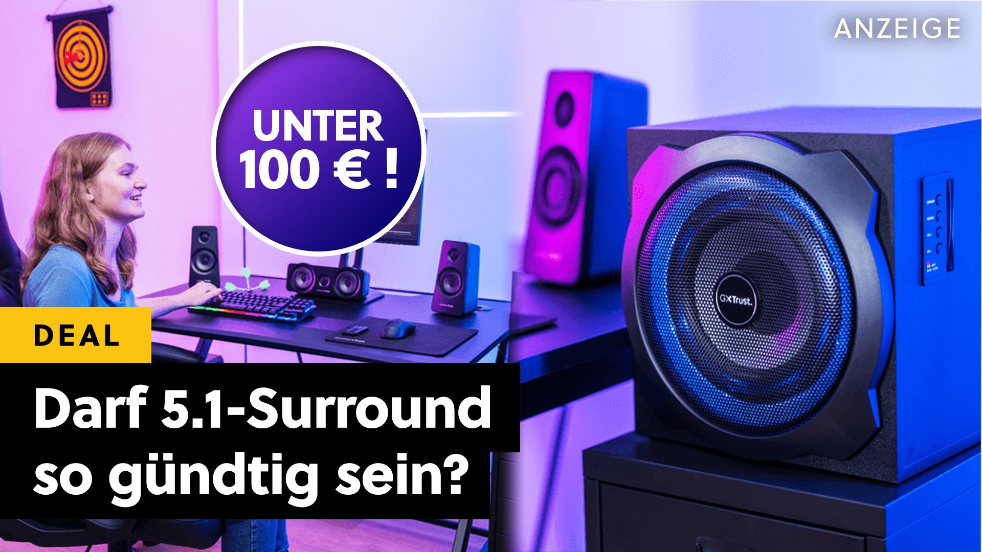 Deals: 5.1 Surround - Wie, sowas gibt's für unter 100 € ? Und gut soll es auch noch sein? [Anzeige]