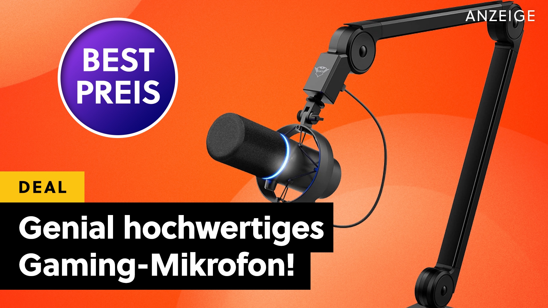 Deals: Trust Gaming Mikrofon - Diesem Mikrofon vertraue ist erst recht bei diesem Angebot! [Anzeige]