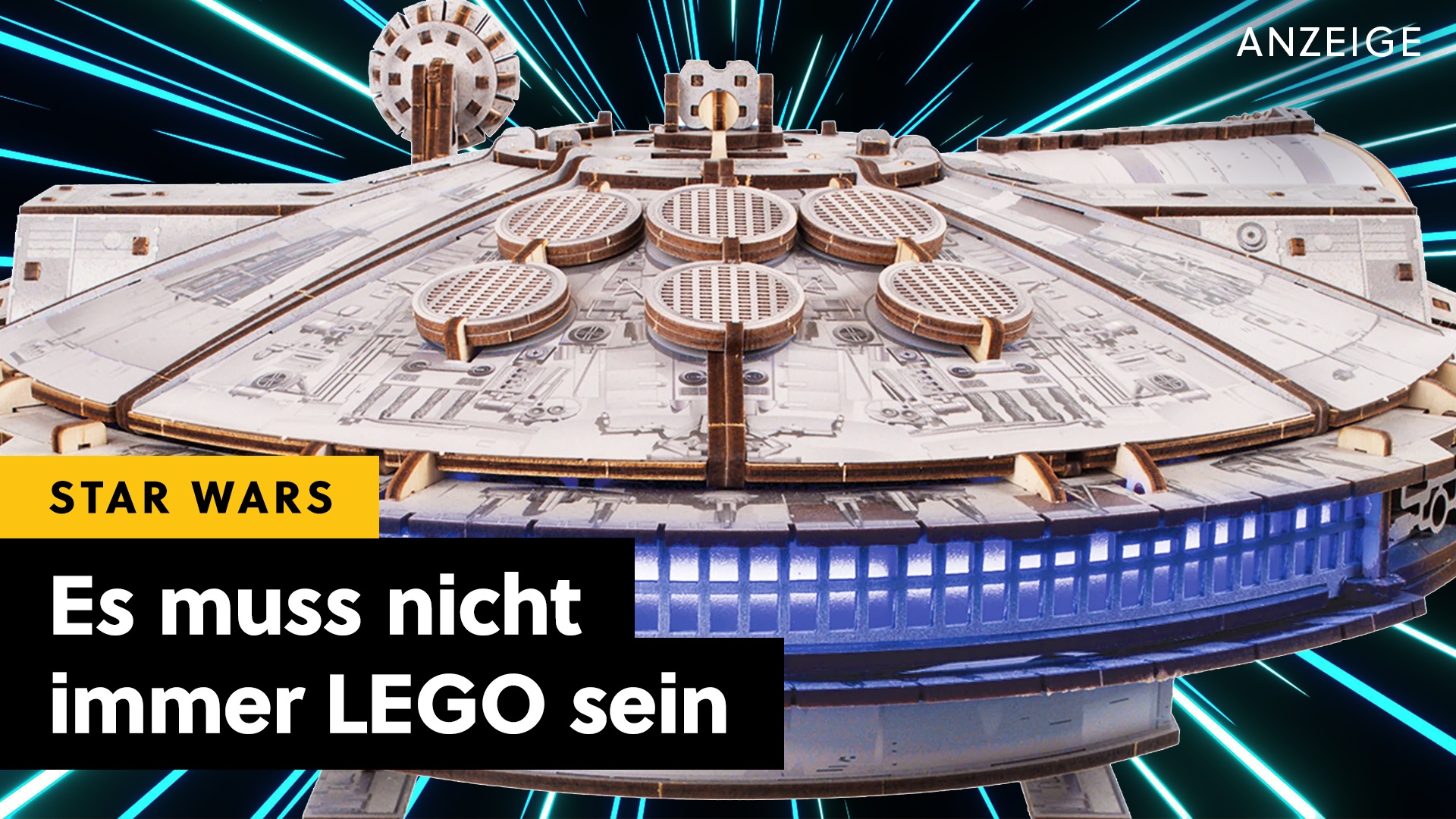 Deals: Star Wars aus Holz? - Statt mit LEGO, kann man Modelle auch so bauen [Anzeige]