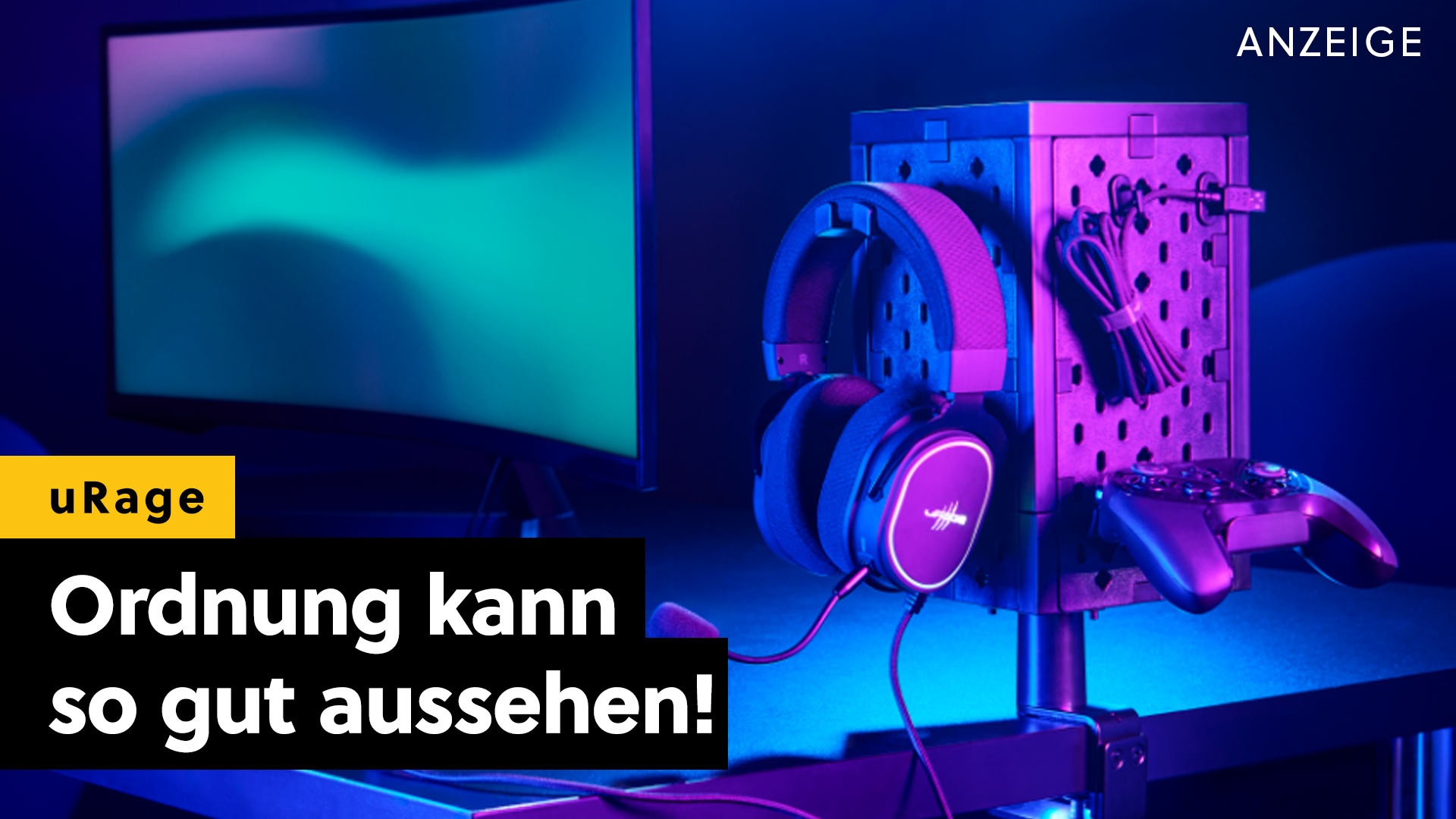 Promotion/Advertorial: uRage - So verwandelt ihr eure Zockerecke in einen aufgeräumten Profi-Gaming-Room! [Anzeige]