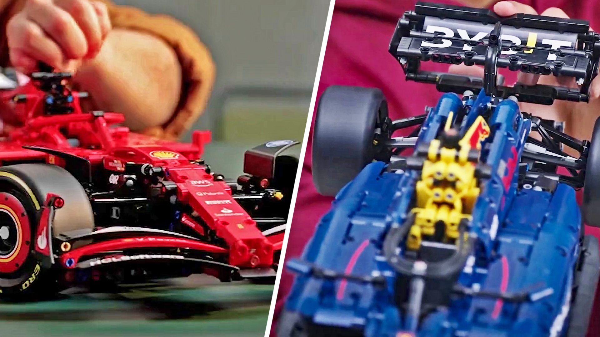 Video: Ferrari oder Red Bull? LEGO Technic lässt euch bei den neuen Formel-1-Sets die Wahl