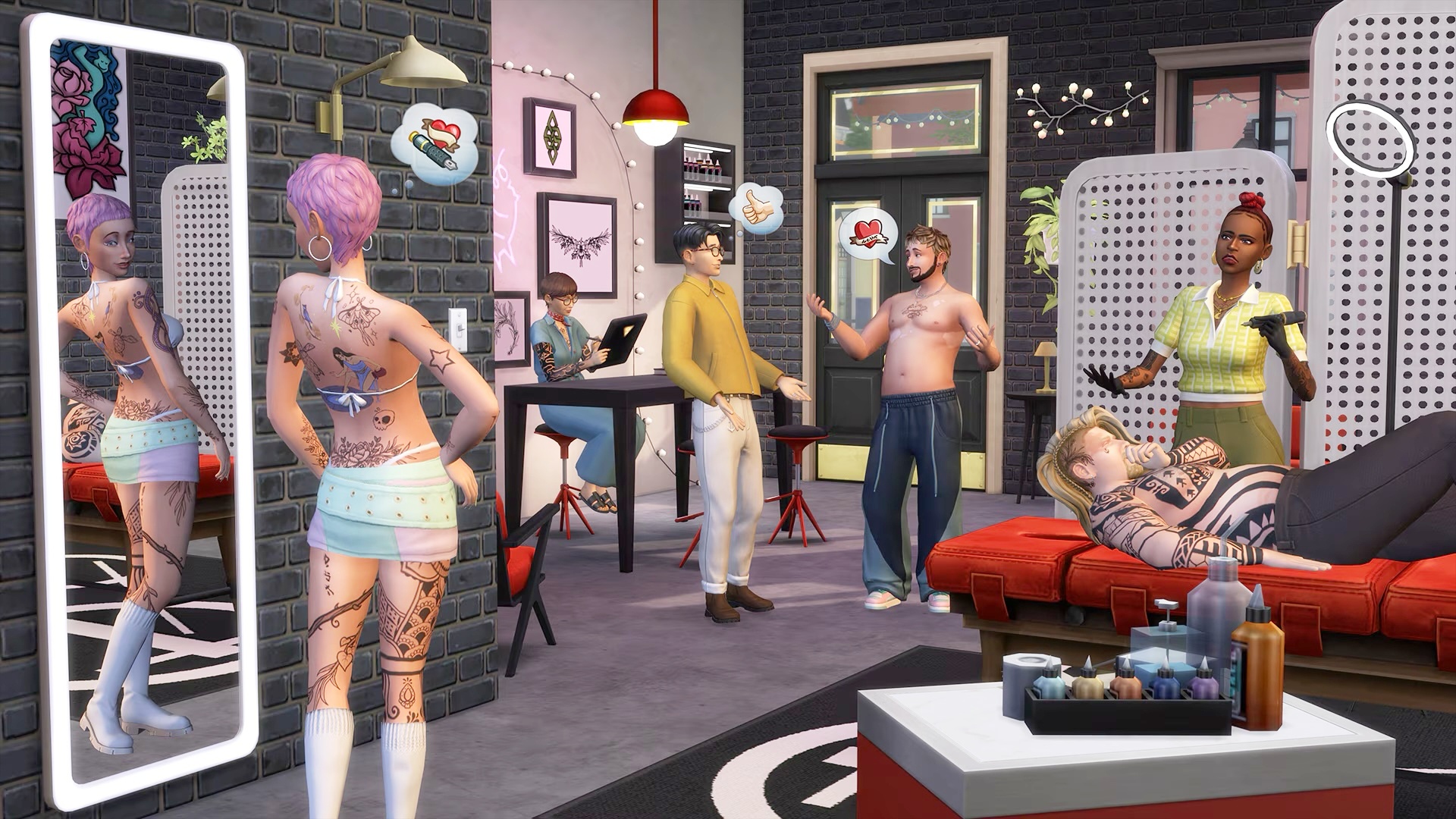 Video: Die Sims 4: Im neuen DLC dürft ihr selbst die Nadel schwingen und eigene Tattoos entwerfen