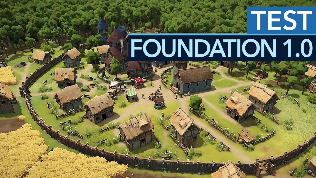 Foundation - Test-Video zu Version 1.0 des mittelalterlichen Stadtbauspiels