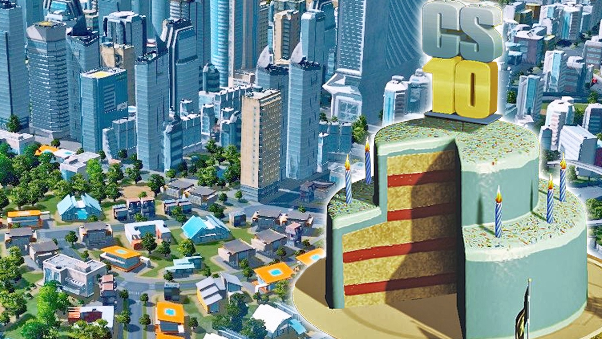 Nach 10 Jahren feiert sich Cities: Skylines selbst, aber die Geschenke bekommt ihr