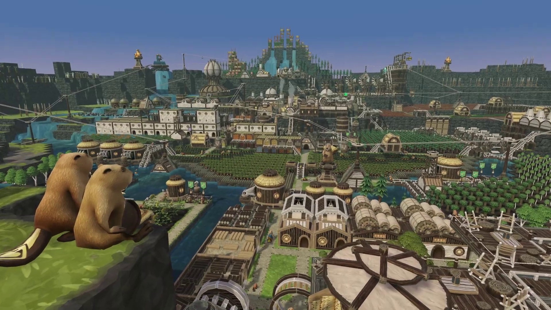 Video: Timberborn: Im neuen Update zum Aufbauspiel lernen Biber jetzt Fliegen - dank Seilbahnen