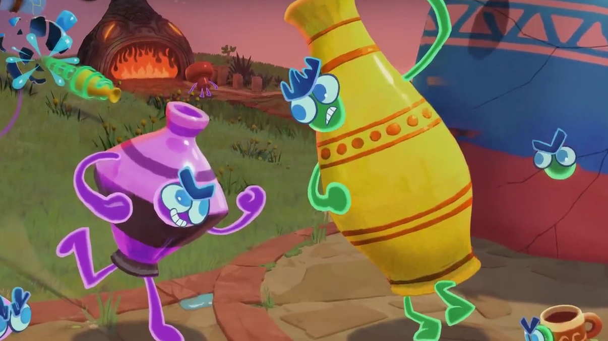 Video: Die Macher von Psychonauts enthüllen neues Spiel: In Kiln prügelt ihr euch als selbstgetöpferte Vasen