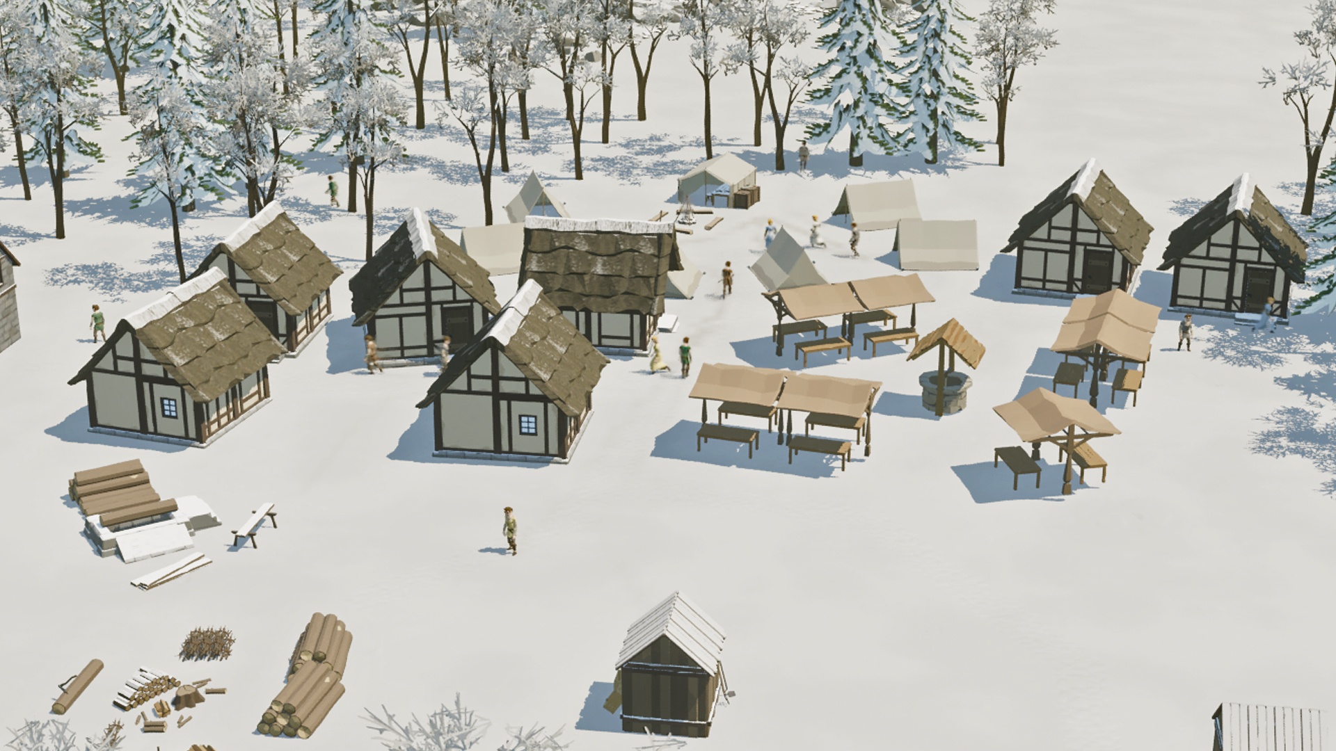Video: Schlechtes Wetter im Heiligen Römischen Reich: So sehen Regen, Schnee und Sturm im Aufbauspiel Build It Up aus