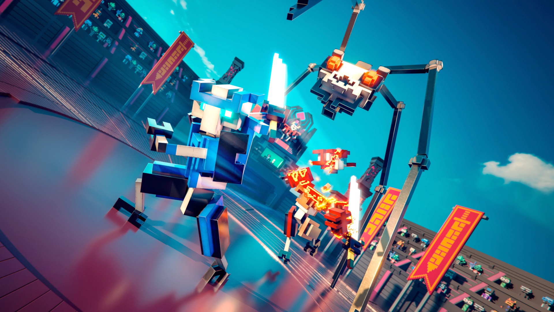Video: Clone Drone in the Danger Zone: Launch Trailer Kampf der Robo-Gladiatoren mit Laserschwert