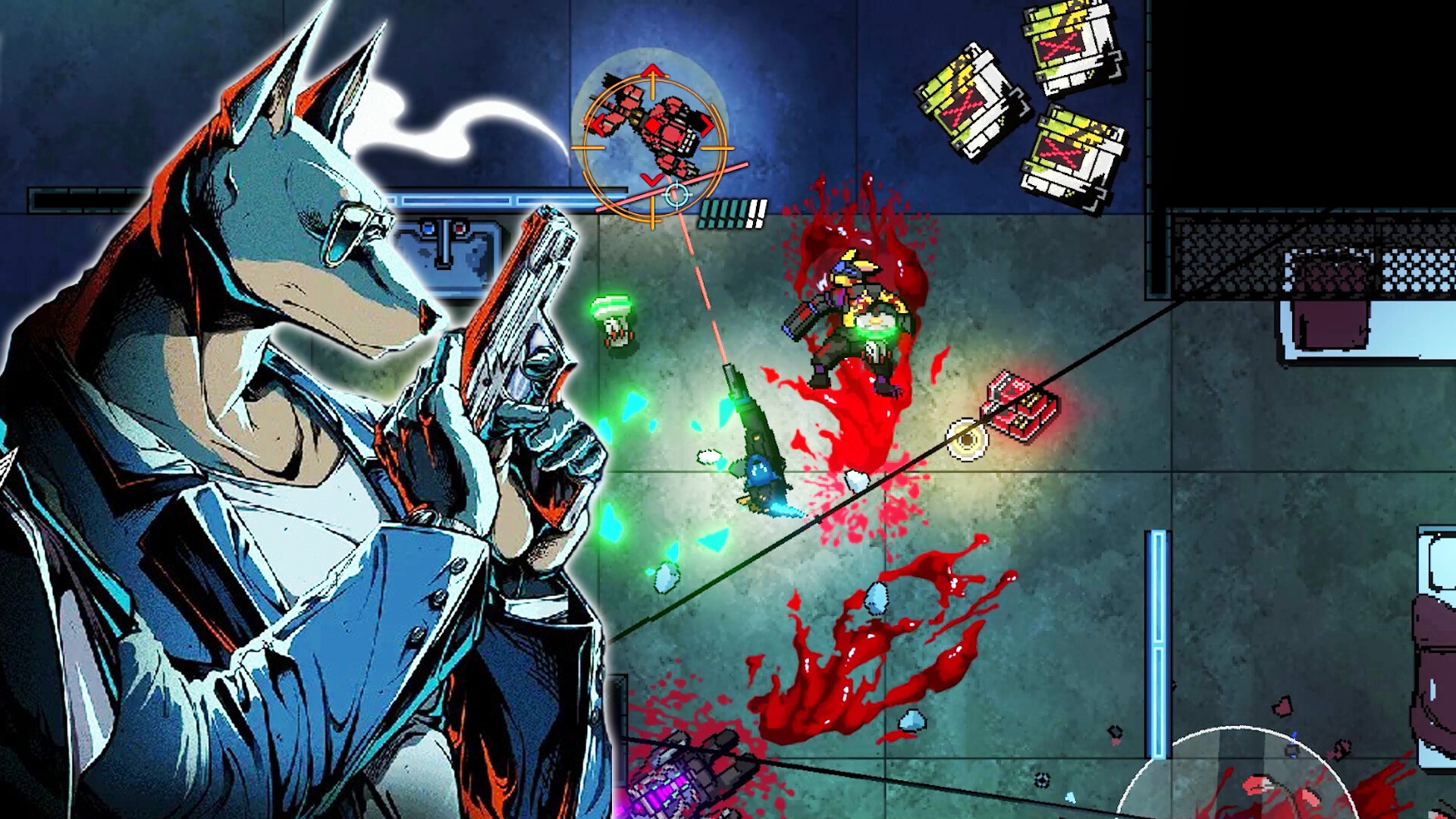 Video: Kusan: City of Wolves - Kommender Shooter erinnert an Hotline Miami, aber mit Tieren