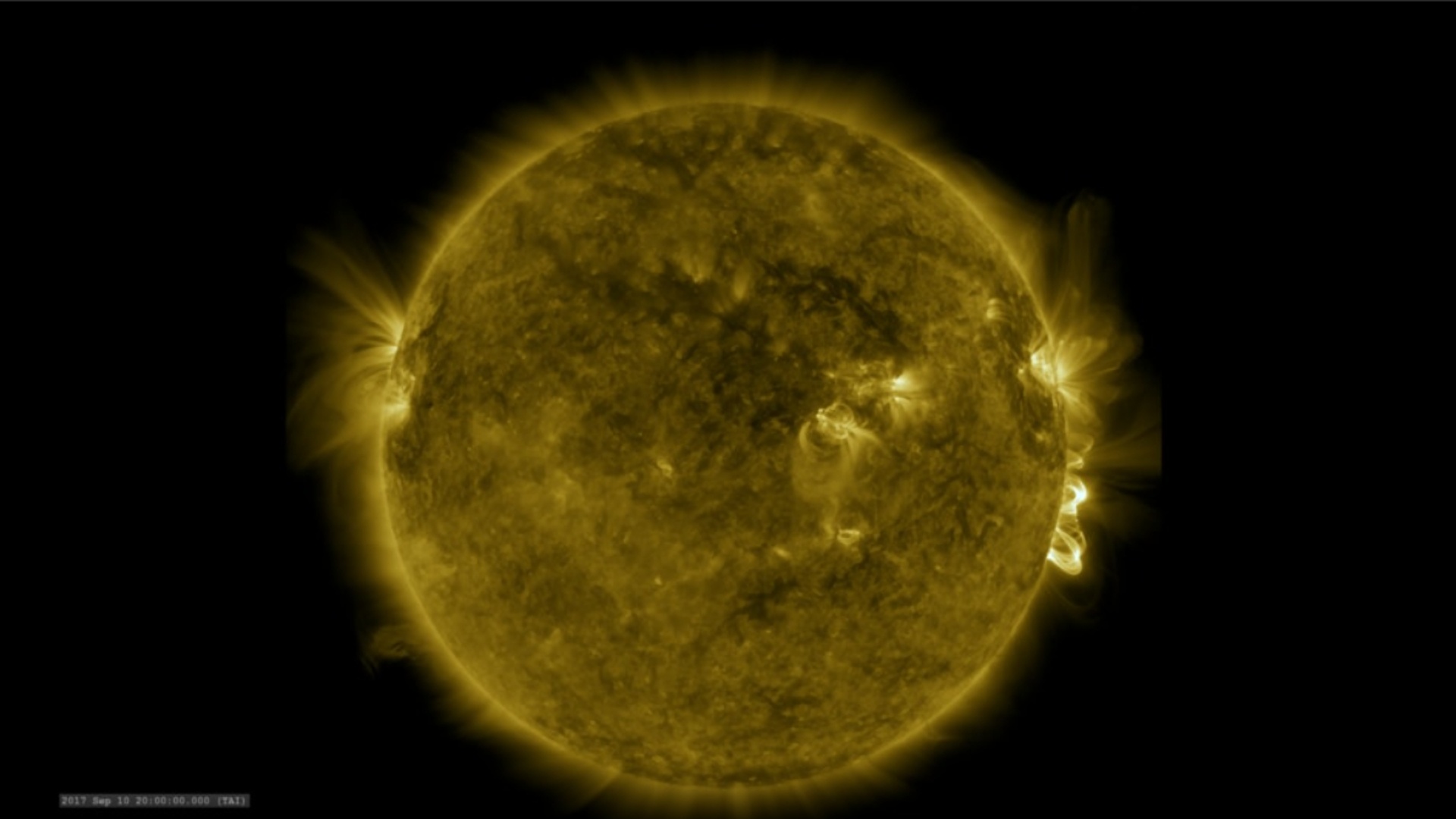 Video: Sonnensturm im September 2017