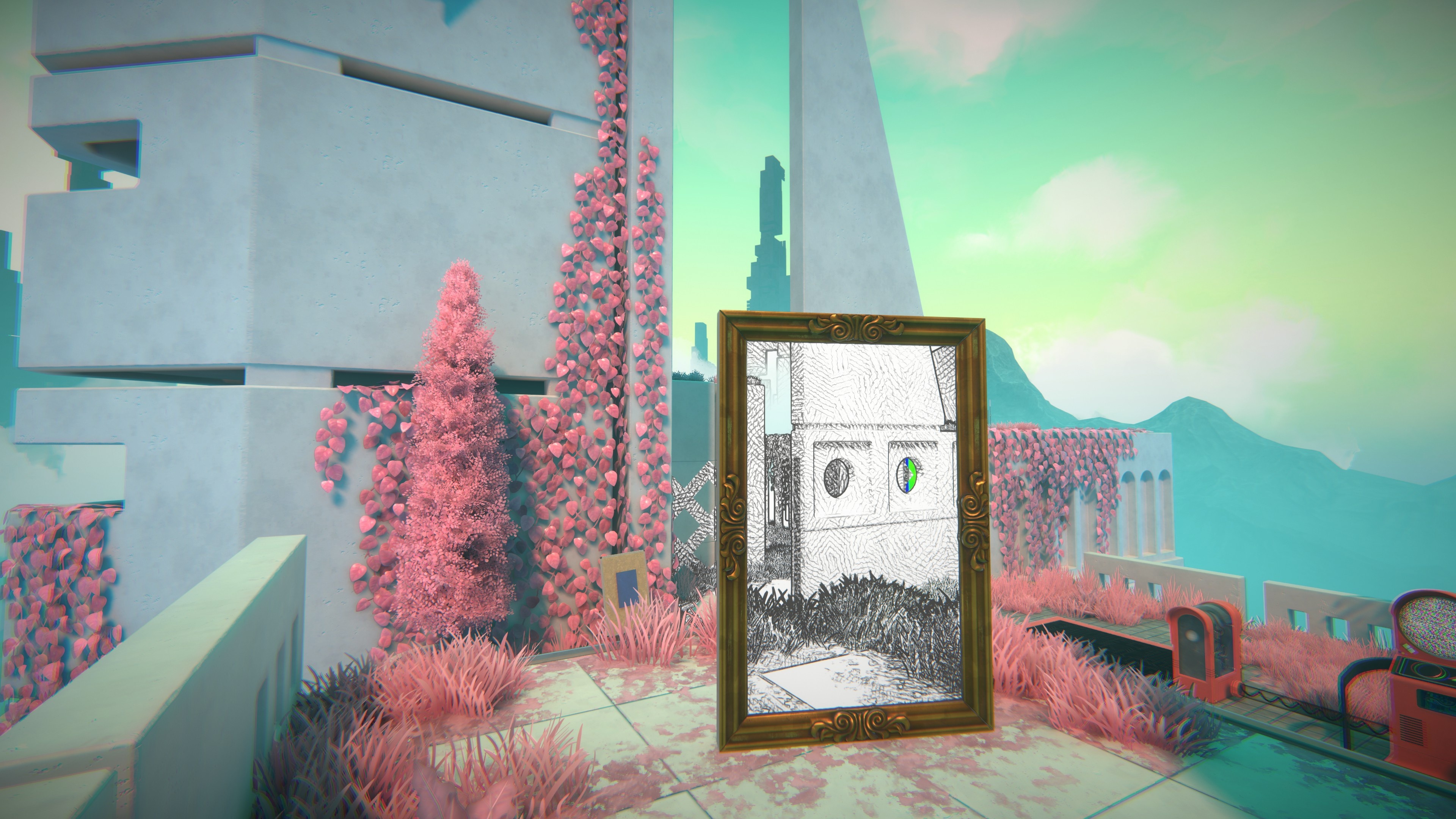 Viewfinder Screenshots zum innovativen Puzzlespiel