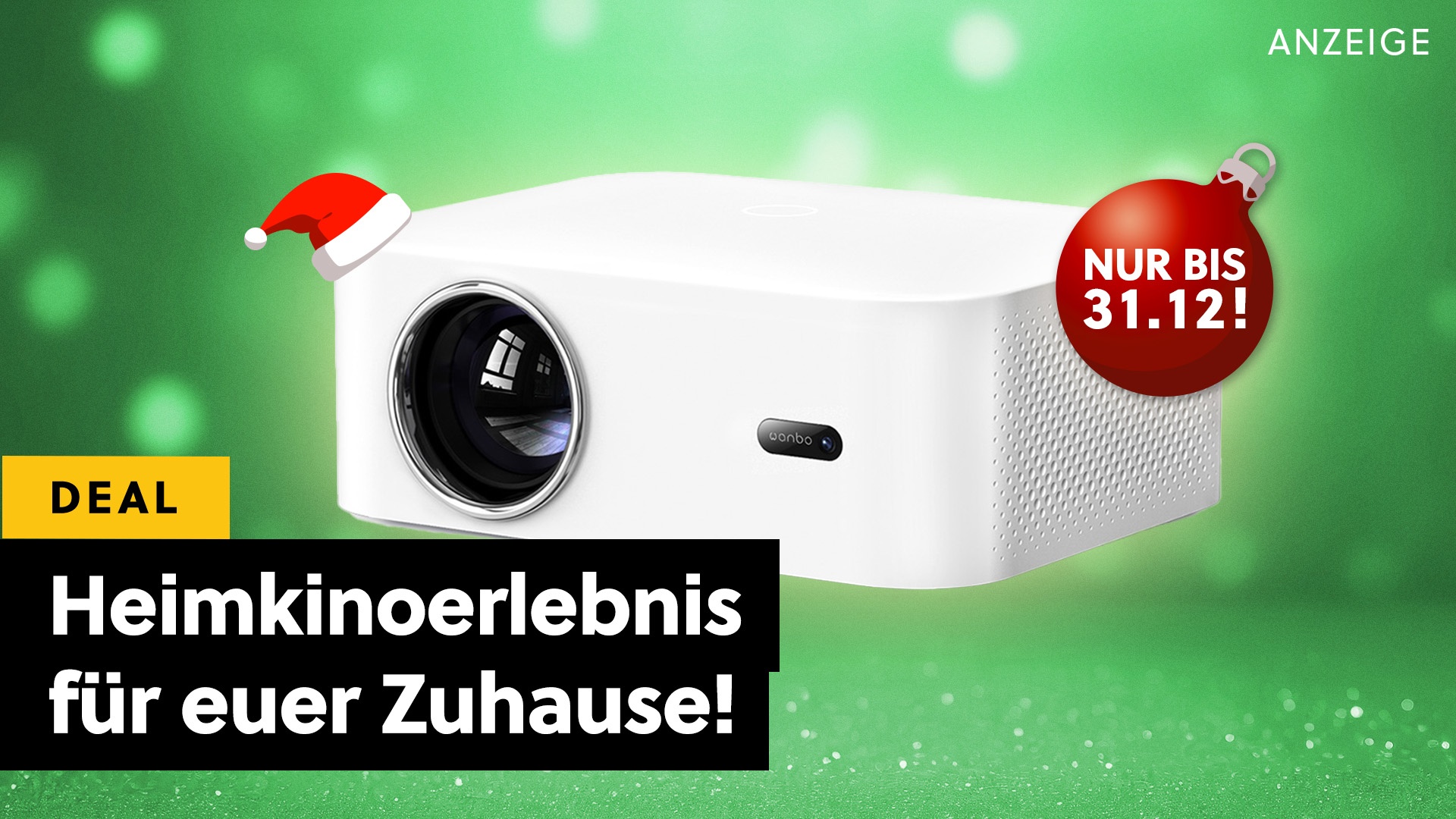 Weihnachtliche Heimkinoträume: Der WANBO X2 Pro Projektor schenkt euch lebendige Bilder unter dem Tannenbaum!