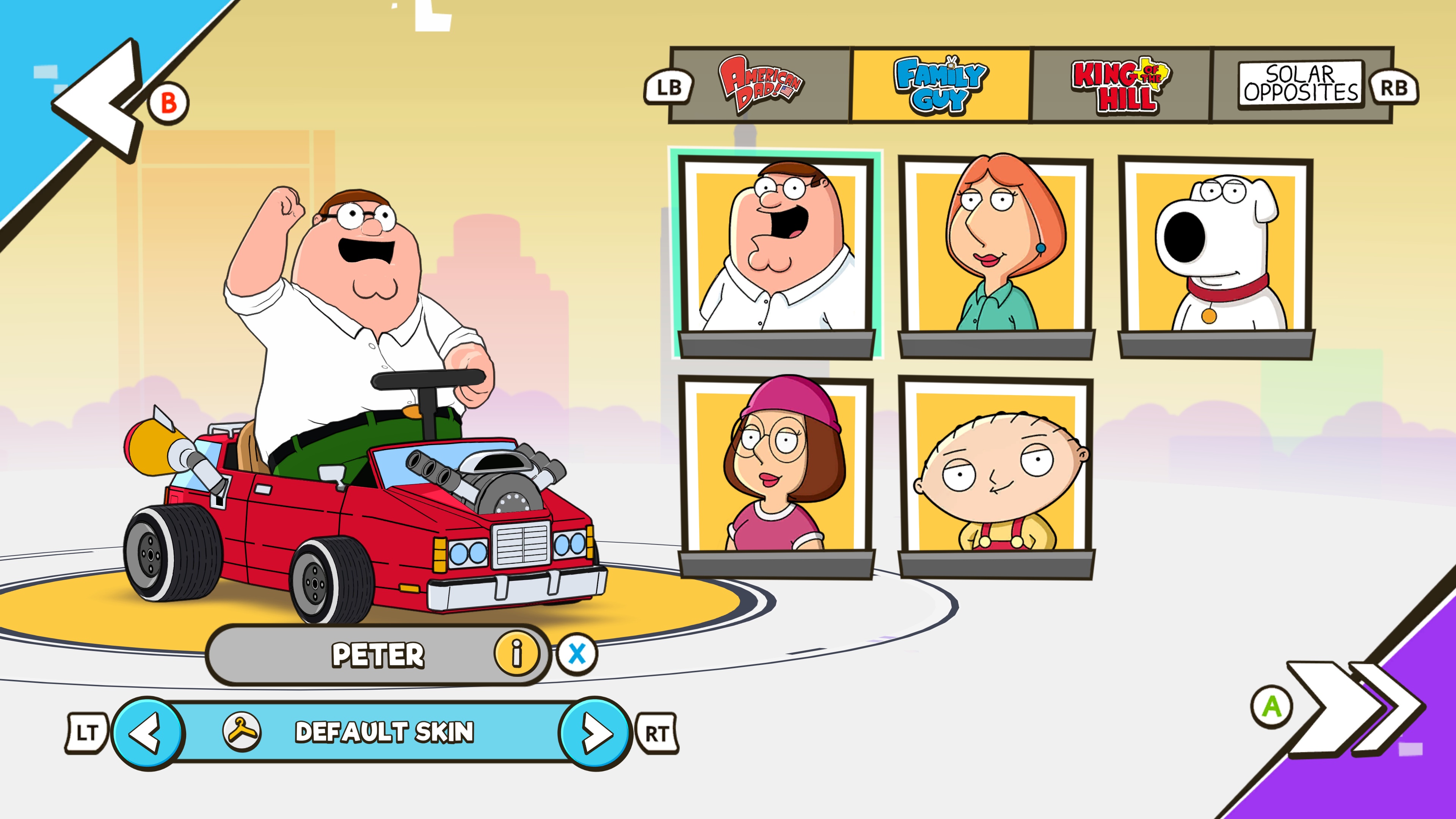 Warped Kart Racers - Fahrt im Fun-Racer mit Family Guy, American Dad und mehr um die Wette