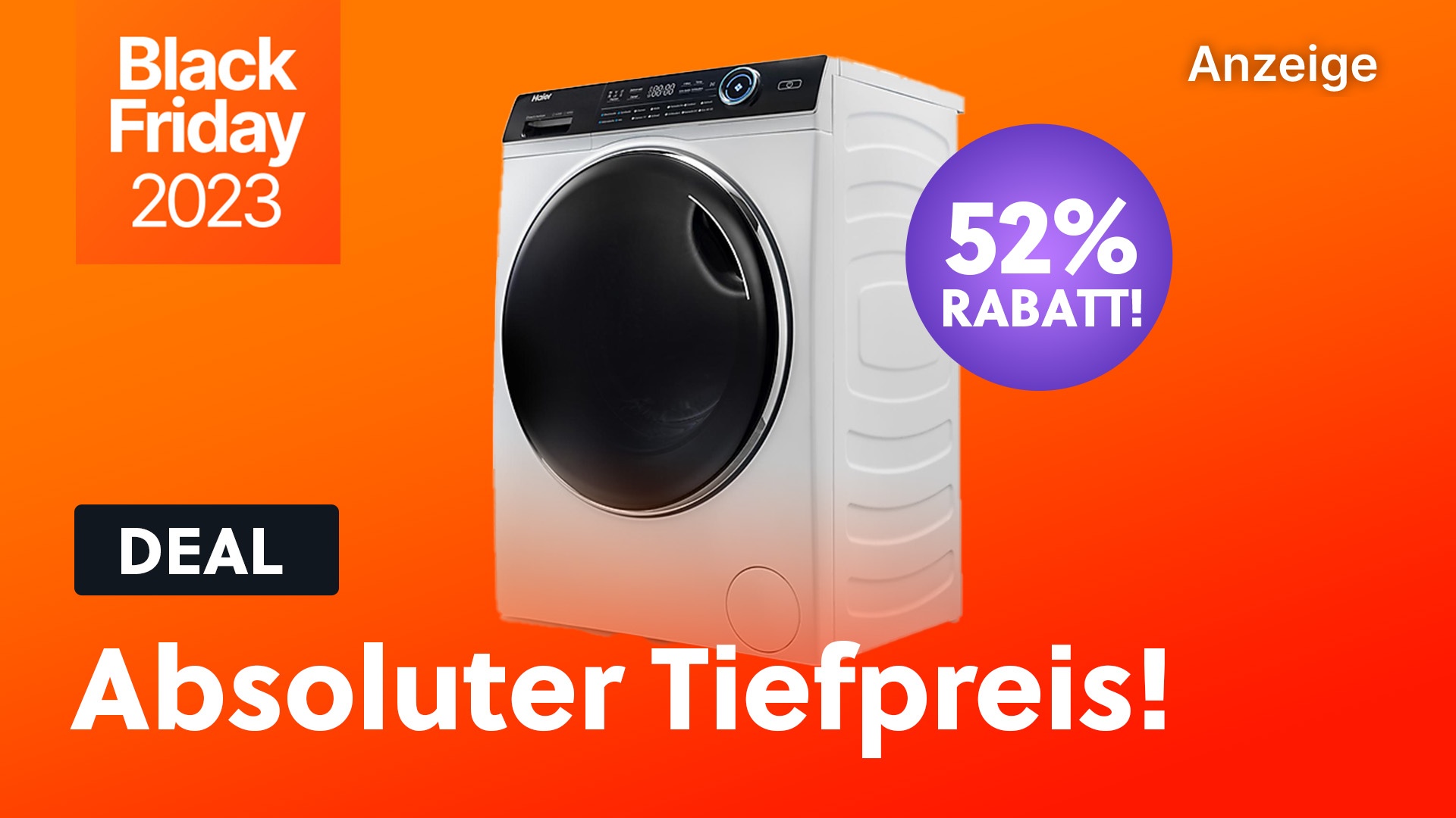 Für unter 500€ - Auf Amazon gibt es diese unglaubliche Waschmaschine zum Black-Friday Angebot!