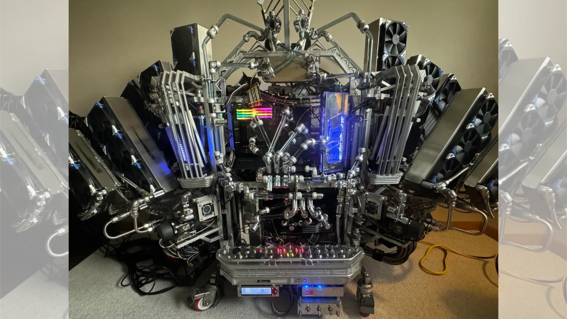 News: PC-Build - Er hat vier Jahre an seinem »Endboss der Wasserkühlung« gearbeitet und zeigt uns jetzt das Biest
