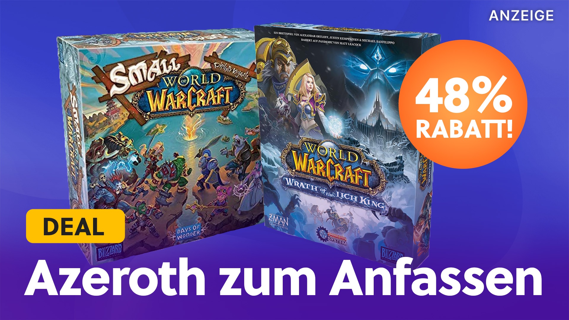 #World of Warcraft im Angebot: Schnappt euch jetzt das bekannteste MMO als Brettspiel mit knapp 50% Rabatt!