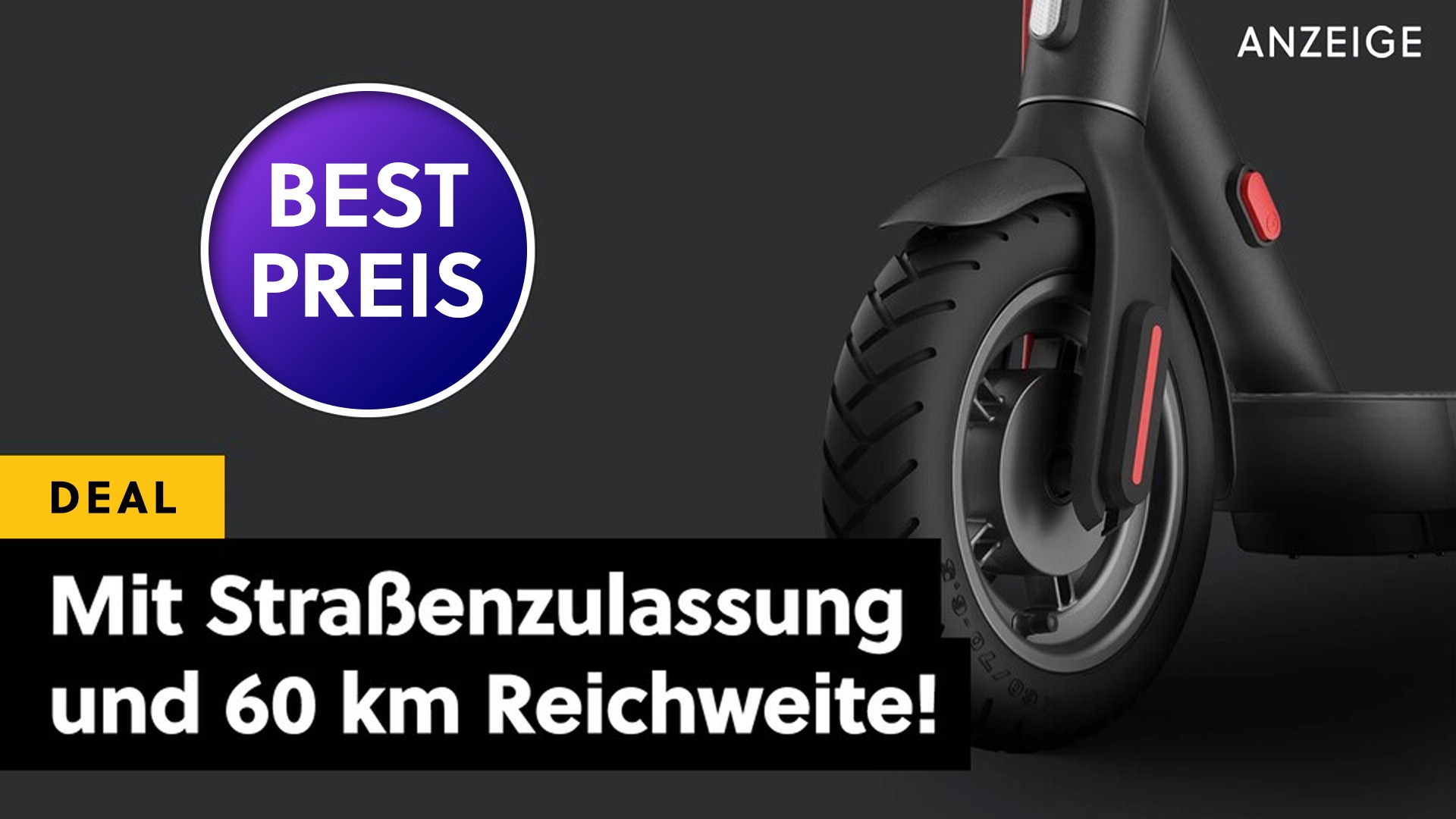 Xiaomi lässt andere Roller hinter sich zurück: E-Scooter mit Straßenzulassung & 60km Reichweite zum Tiefstpreis bei Amazon!