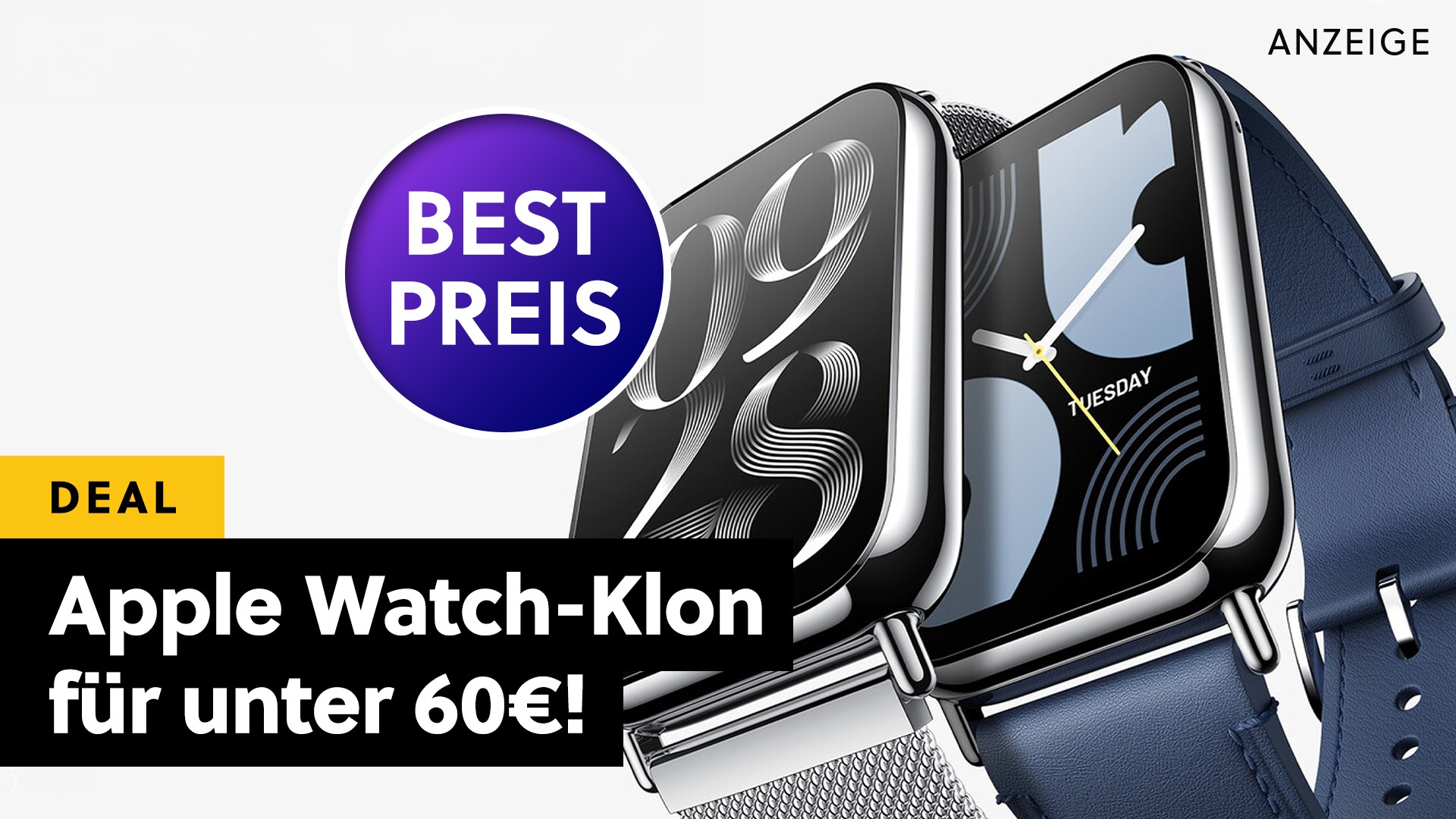 Ernsthaft, Xiaomi? Dieser dreiste Apple Watch-Klon ist einer der größten Angebots-Aufreger bei Amazon!