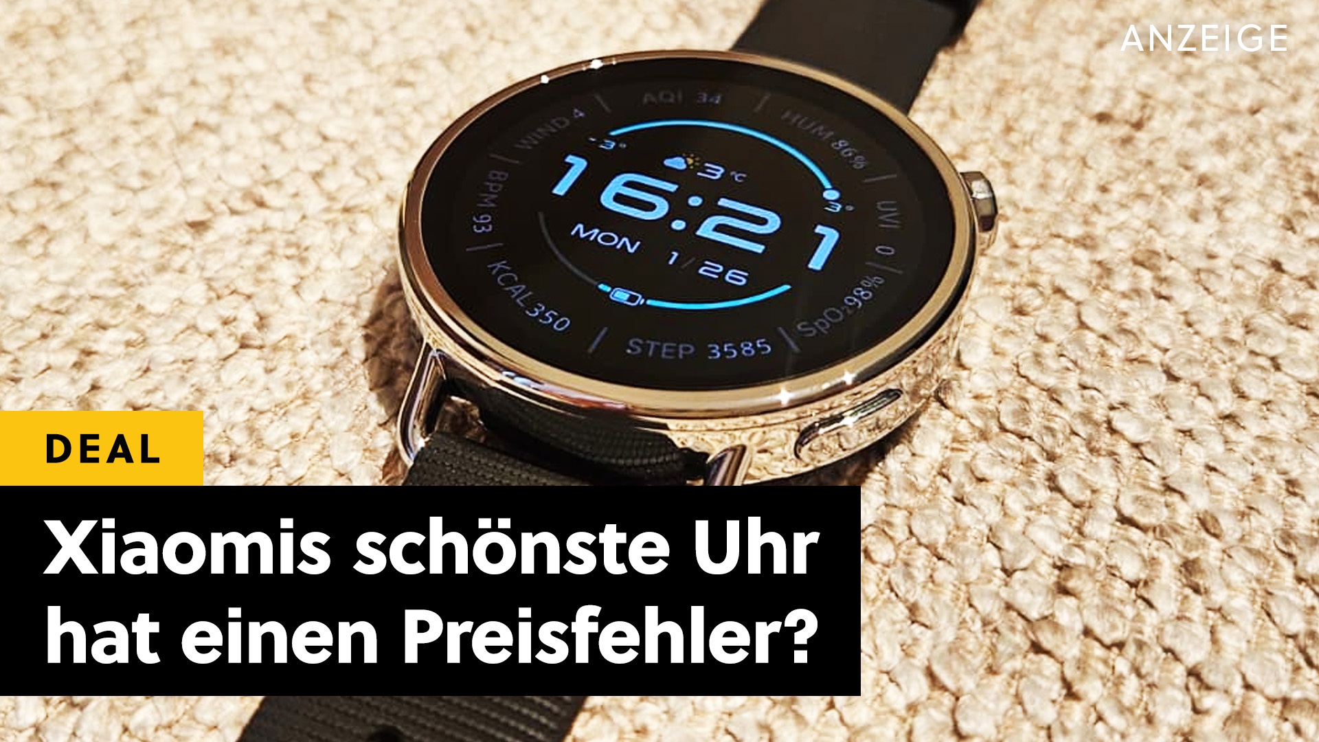 Smartwatch - Die neue Xiaomi Uhr gibt es jetzt schon zum Hammerpreis! [Anzeige]