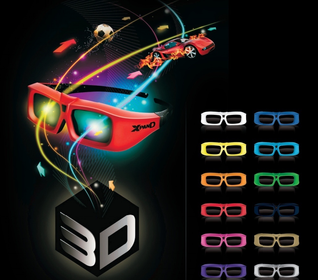 Ultra 2 Passive 3D-Brille Schwarz - Polarisiert Für RealD Kino & Heimkino