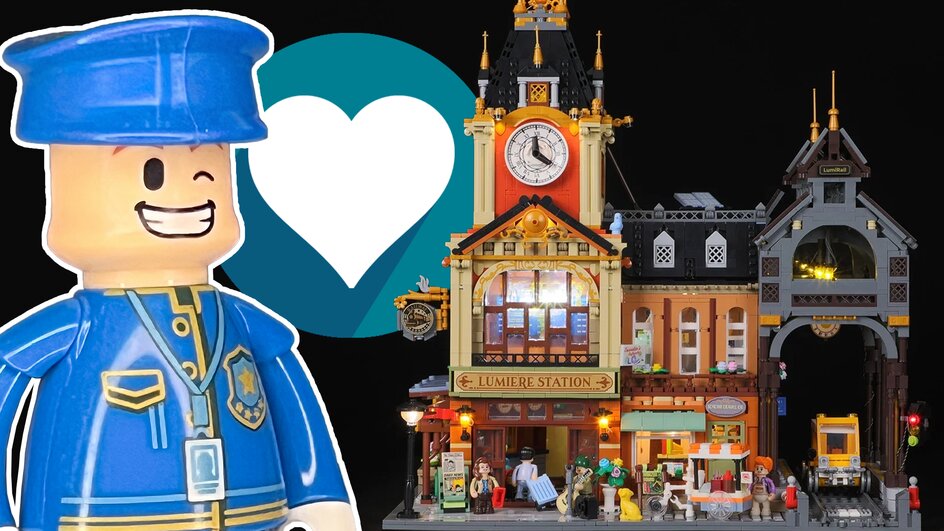 Teaserbild für Ich habe mein bisher größtes Lumibricks-Set gebaut und bin begeistert: Was die LEGO-Alternative mit dem neuen Bahnhof abliefert, ist der absolute Knaller!