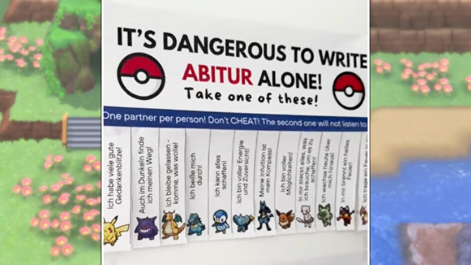 Teaserbild für Eine Lehrerin aus Deutschland will ihre Klasse beim Abitur unterstützen und lässt sie dafür ein Partner-Pokémon auswählen