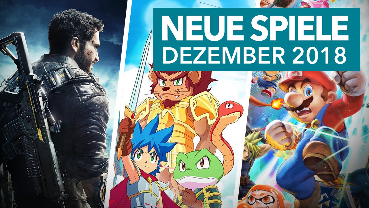 17 neue Konsolenspiele im Dezember 2018 - Release-Vorschau für PS4, Xbox One + Nintendo Switch