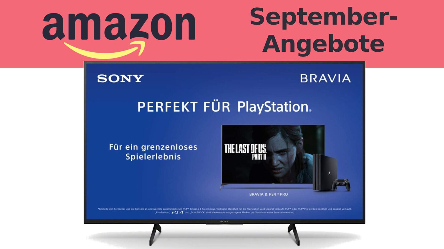 Amazon September Angebote Sony 4K TV mit niedrigem Input Lag zum Bestpreis