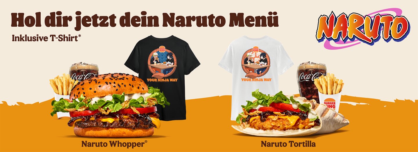 T-shirt & Casquette Naruto X Burger King - Collector Rare Taille XL