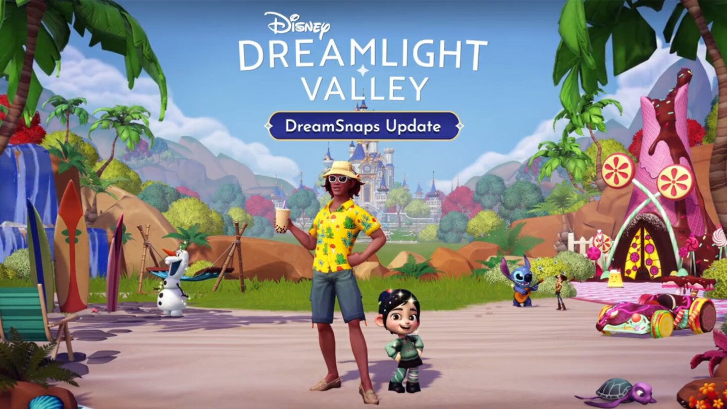 Disney Dreamlight Valley lässt mit dem neuen DreamSnaps-Update endlich Vanellope in euer Dorf rasen