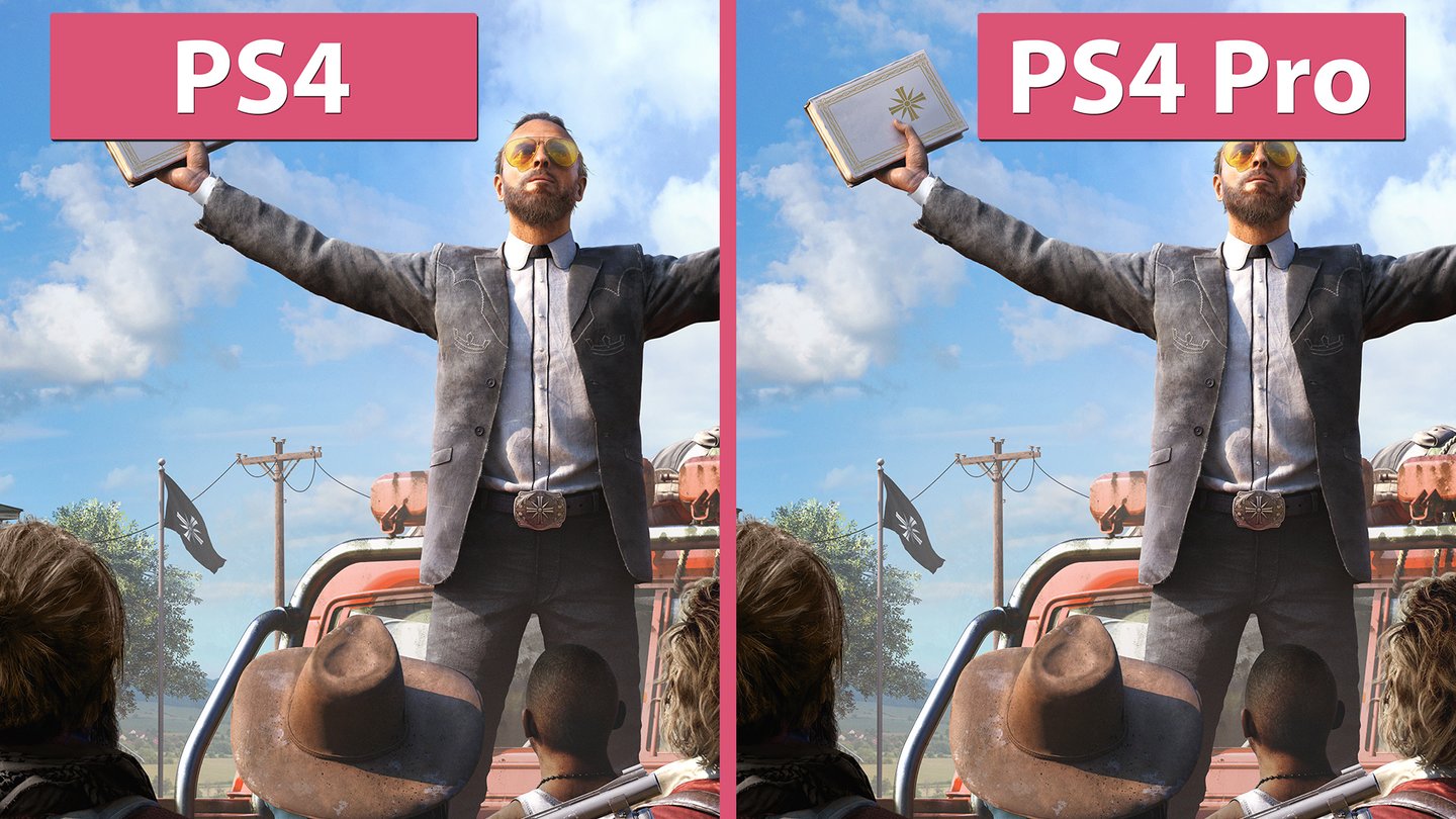 Far Cry 5 - PS4 gegen PS4 Pro im Grafikvergleich