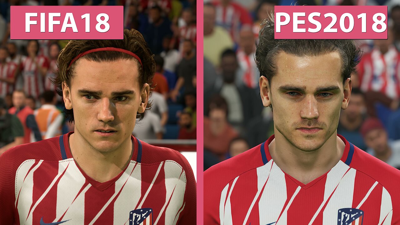 FIFA 18 gegen PES 2018 - Die Fußballgiganten im 4K-Grafikvergleich