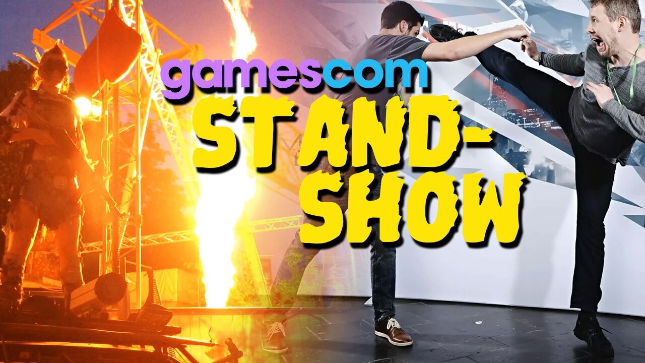 gamescom Stand-Show - Au Junge, echte YouTube-Stars