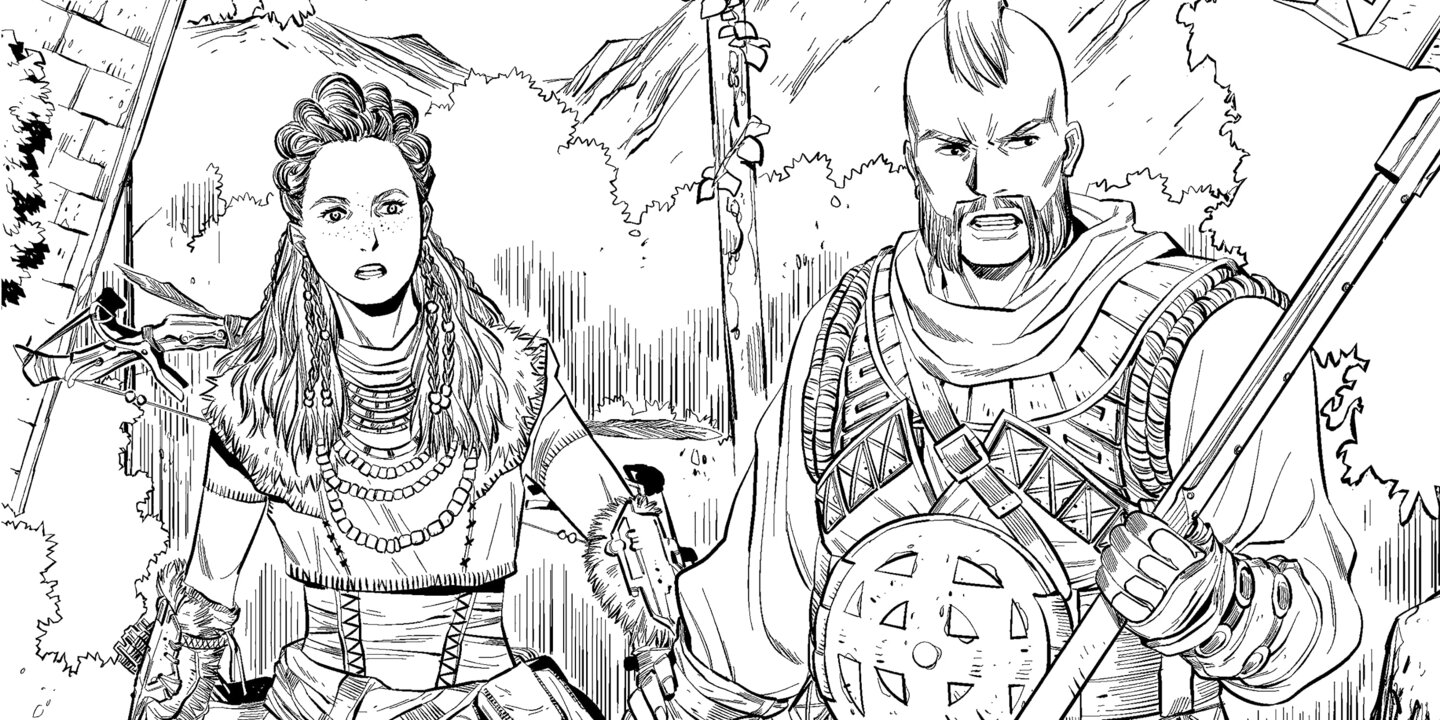 Malen statt Gaming Jetzt das Horizon Zero Dawn Coloring Book kaufen