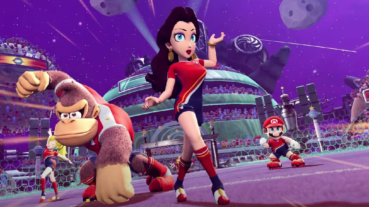 Mario Strikers Battle League Football - Update bringt Pauline, Diddy Kong und eine neue Arena