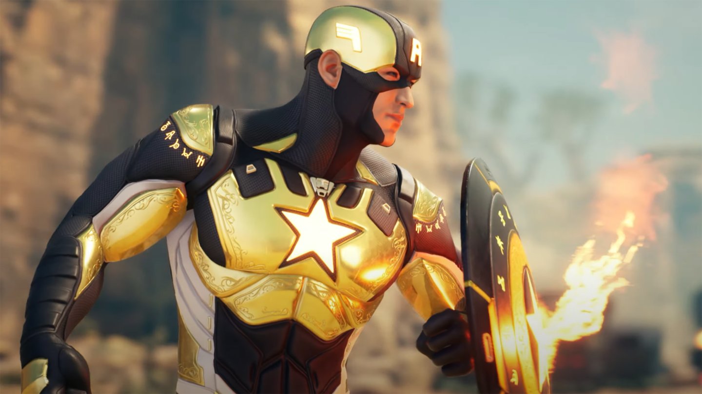 Marvels Midnight Suns - Gameplay-Showcase stellt Fähigkeiten und Karten von Captain America vor