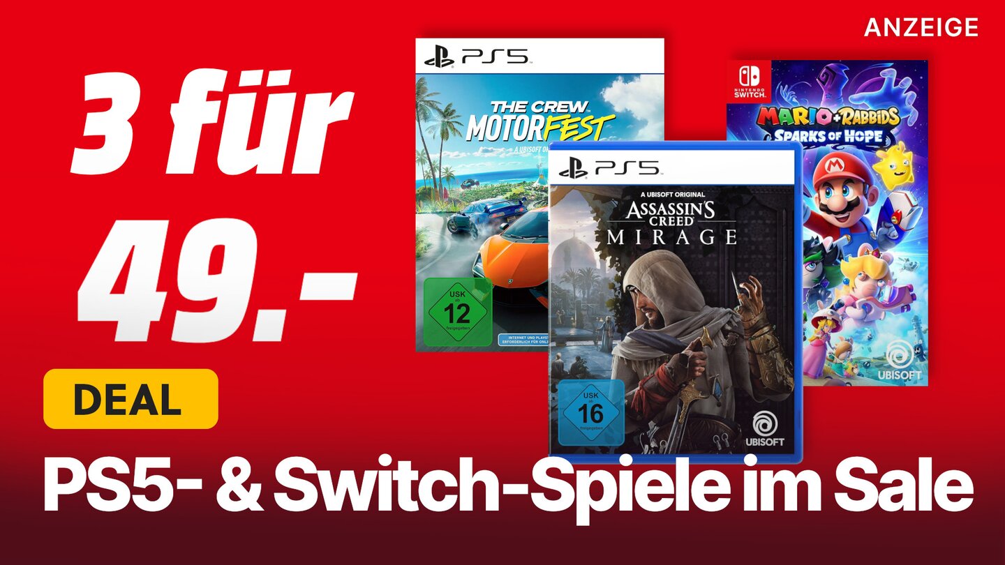 3 für 49€: Großer Sale mit Spielen für PS5, Xbox & Nintendo Switch