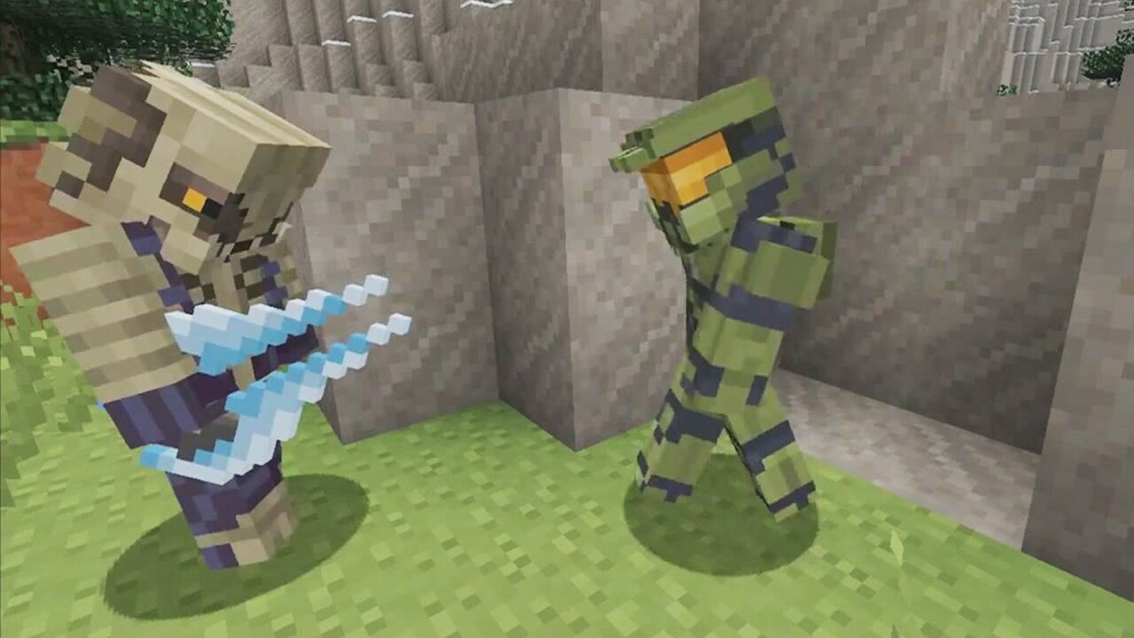 Minecraft: Xbox 360 Edition - Ingame-Trailer zum »Halo Mash-Up« Pack