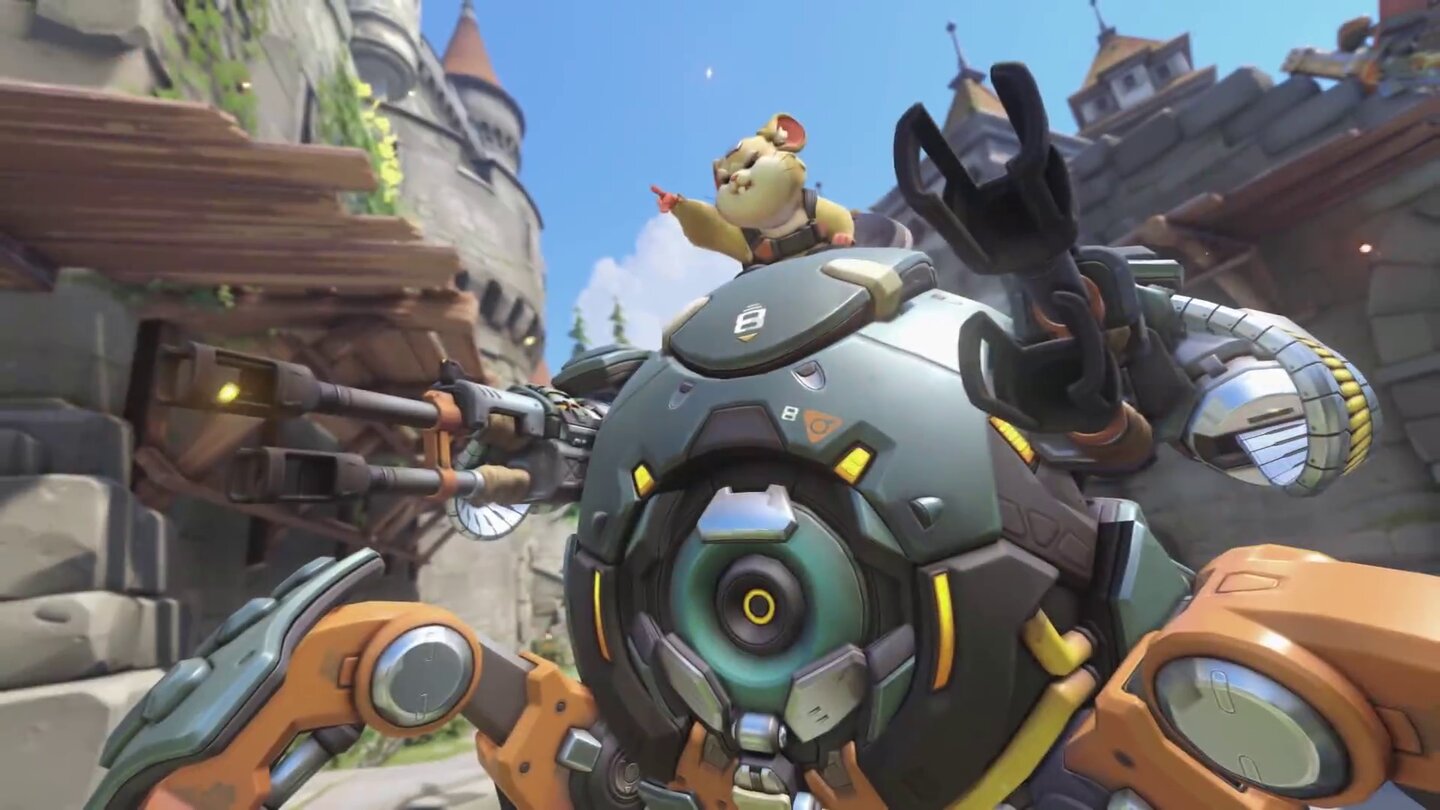 Overwatch - Hamster-Held Wrecking Ball rollt im Release-Trailer los